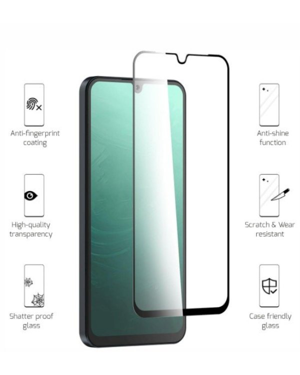 Swissten Full Face Color Frame Tempered Glass Защитное стекло для экрана Samsung Galaxy A57 5G