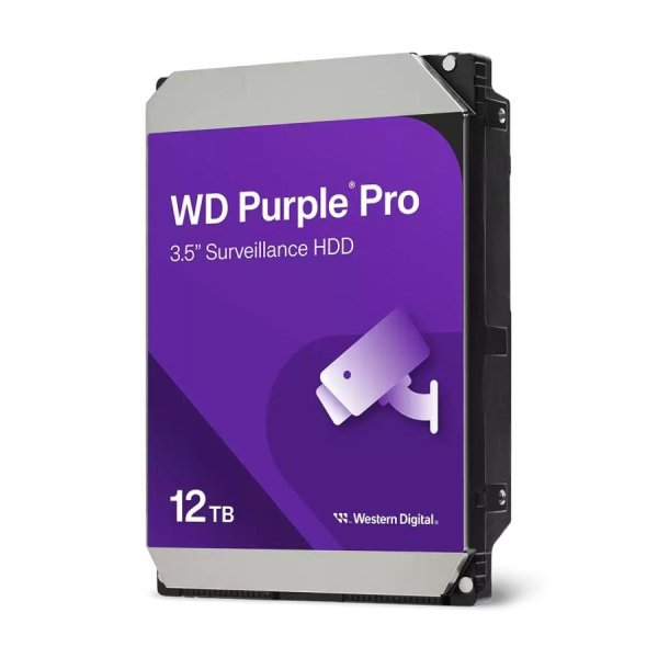 Western Digital Purple Pro Жесткий диск HDD / 12 ТБ / 3,5" / 7200 об/мин / 512 МБ / 265 МБ/с