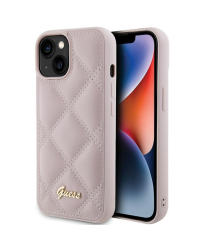 Guess Quilted Metal Logo Case Защитный Чехол для Apple iPhone 15