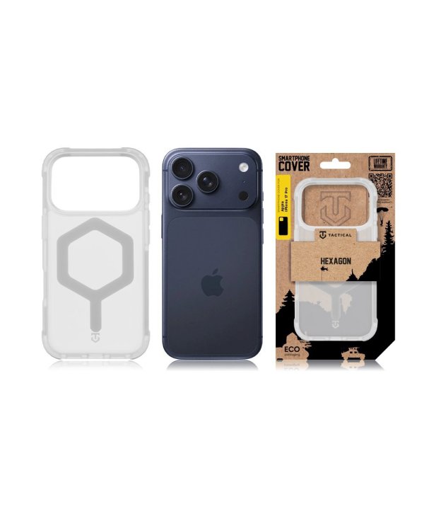 Tactical MagForce Hexagon Cover Защитный чехол для Apple iPhone 17 Pro / белый