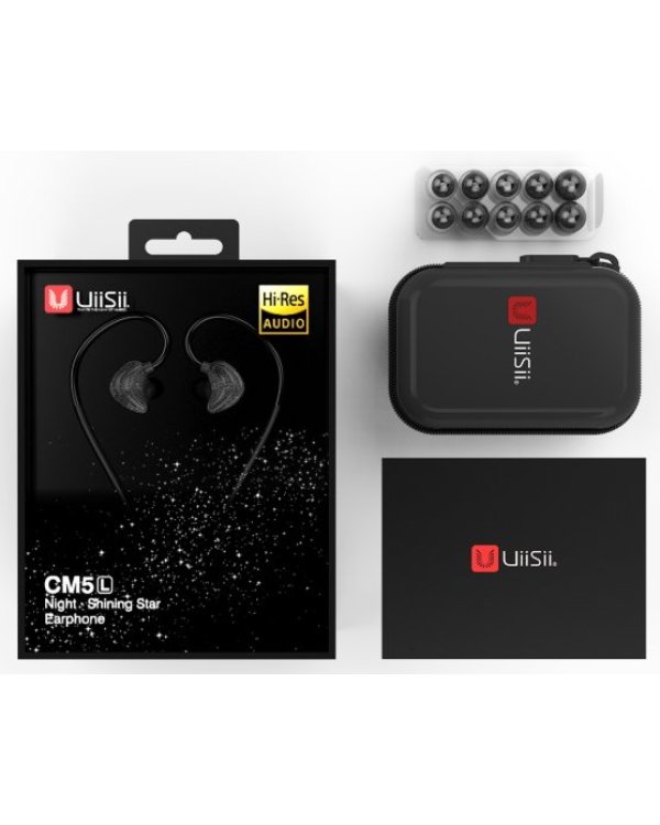 UiiSii CM5-L Premium Hi-Res Sport Наушники с Mикрофоном и пультом регулировки громкости / 3.5mm / 1.2m