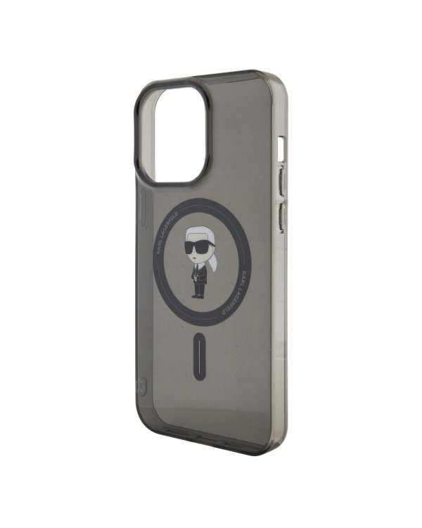 Karl Lagerfeld IML Ikonik MagSafe Case Защитный чехол для iPhone 15 Pro Max / чёрный