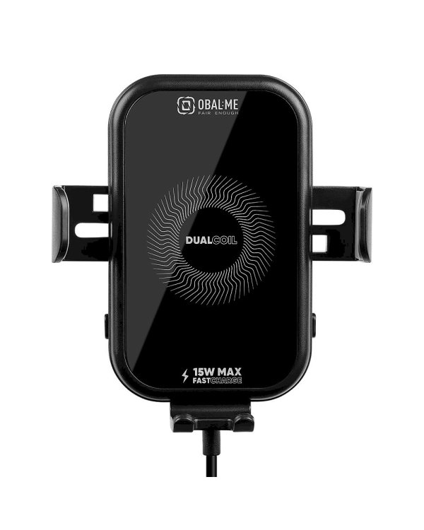 OBAL:ME GravCharger Wireless Charging Car Holder Автомобильный держатель с беспроводной зарядкой 15W / чёрный