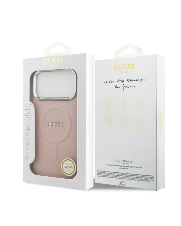 Guess PU Saffiano MagSafe Case Чехол для Apple iPhone 17 Pro Max