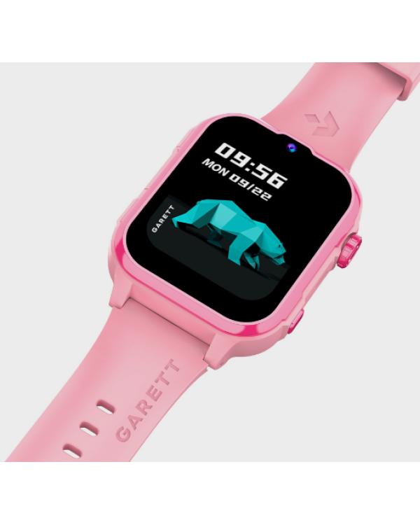 Garett Смарт-часы Kids Hero Pro 4G Face Unlock / GPS / GEO location / WhatsApp / Rotary button / "Kids Size" strap Розовые