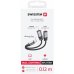 Swissten Textile Lightning Audio Charging Адаптер 2x Lightning 0.12m