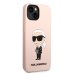 Karl Lagerfeld Liquid Silicone Ikonik NFT Case Защитный чехол для iPhone 14 Plus / розовый