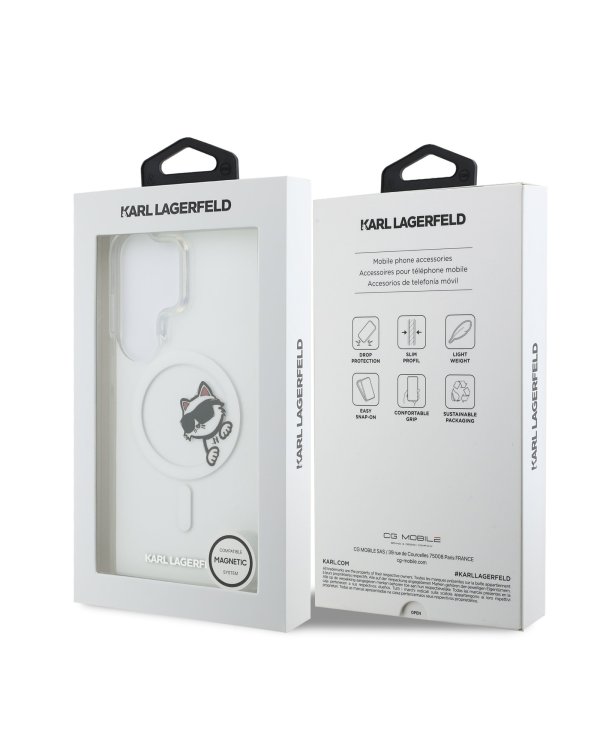Karl Lagerfeld IML Choupette Peekaboo Logo Magnetic Case Чехол для Samsung Galaxy S26 Ultra