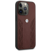 BMW BMHCP13LRSPPR Back Case Кожанный Чехол для телефона Apple iPhone 13 / 13 Pro