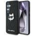 Karl Lagerfeld Leather Monogram Pin Logo Choupette Head Чехол для Samsung Galaxy S25
