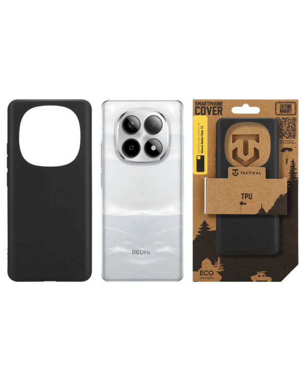Tactical TPU Cover Защитный чехол для Xiaomi Redmi Note 15 5G / чёрный