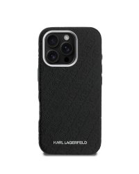 Karl Lagerfeld Grained PU Repeated Logo MagSafe Case Чехол для Apple iPhone 16 Pro Max