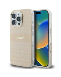 DKNY Repeat Texture Pattern With Stripe Защитный Чехол для Apple iPhone 16 Pro