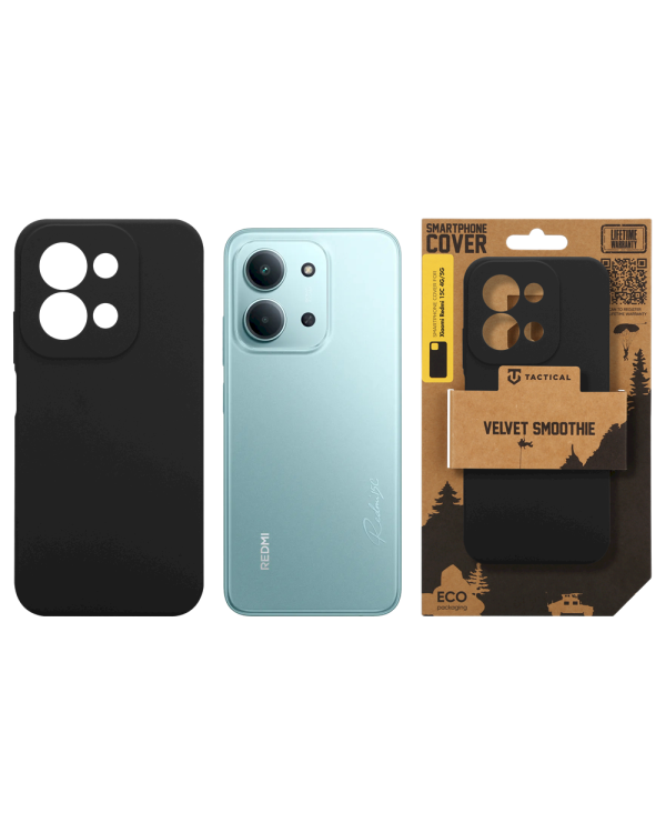 Tactical Velvet Smoothie Cover Защитный чехол для Xiaomi Redmi 15C 4G/5G / асфальт