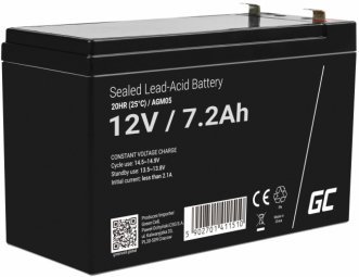 Green Cell Акумулятор AGM / VRLA / 12V / 7.2Ah