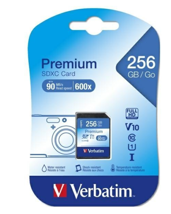 Verbatim 44026 Premium SDXC Сlass 10 Карта памяти 256GB