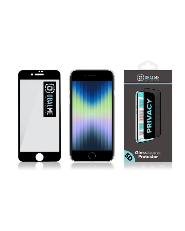 Дополнительное изображение книги «OBAL:ME Privacy 5D Glass Screen Protector Защитное стекло для Apple iPhone 7/8/SE2020/SE2022 / чёрный»