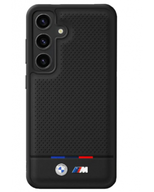 BMW Leather Tricolor Stripe with MagSafe Чехол для Samsung Galaxy S25