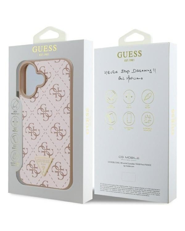 Guess New 4G Triangle Защитный Чехол для Apple iPhone 16 Plus