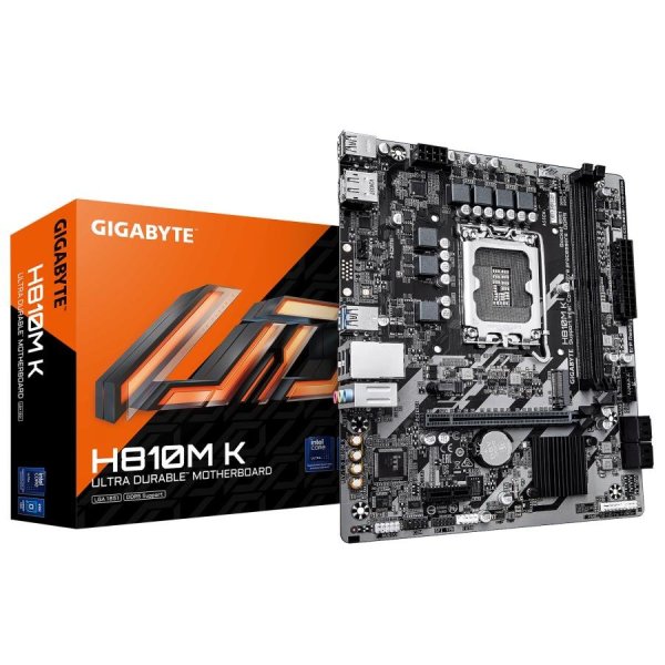 Gigabyte H810M Материнская плата Intel Core Ultra / mATX / LGA 1851 / PCIe 4.0 / GbE / USB 3.2 Gen 1