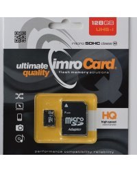 Imro Карта Памяти microSDHC / 128GB / cl. 10 UHS-I + Адаптер