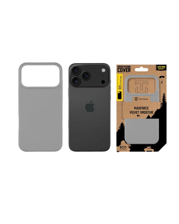 Tactical MagForce Velvet Smoothie Cover Защитный чехол для Apple iPhone 17 Pro Max / дымчатый