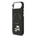 Karl Lagerfeld PU Karl and Choupette Heads Pins MagSafe Case Защитный чехол для iPhone Air / чёрный