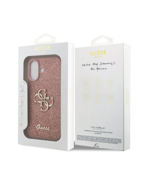 Дополнительное изображение книги «Guess PU Fixed Glitter 4G Metal Logo Case Чехол для Apple iPhone 17»