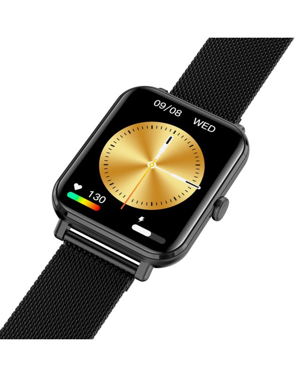 Garett Smartwatch GRC CLASSIC Black Steel Умные часы IPS / Bluetooth / IP68 / SMS