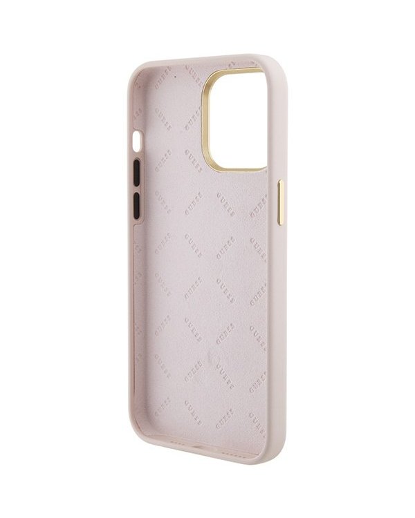Guess Silicone Logo Strass 4G Back Case Защитный Чехол для Apple iPhone 15 Pro Max