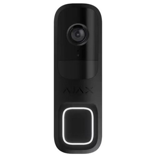 AJAX DoorBell Видеозвонок 4МП HDR / PIR датчик / IP54 (Чёрный)