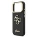 Guess PU Grained 4G Logo Stand Camera Frame Case Защитный чехол для iPhone 17 Pro / чёрный