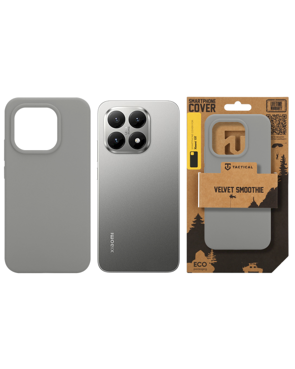 Tactical Velvet Smoothie Cover Защитный чехол для Xiaomi 15T / туманный
