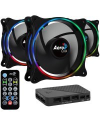Aerocool Eclipse 12 PRO ARGB 12cm Комплект кулеров для компьютера с дистанционным управлением