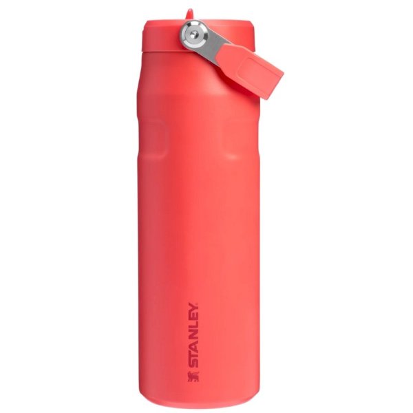 Stanley The IceFlow Bottle Flip Straw 2.0 Термобутылка c Трубочкой 0.7L Coral red-orange