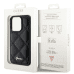 Guess Quilted Metal Logo Case Защитный Чехол для Apple iPhone 15 Pro