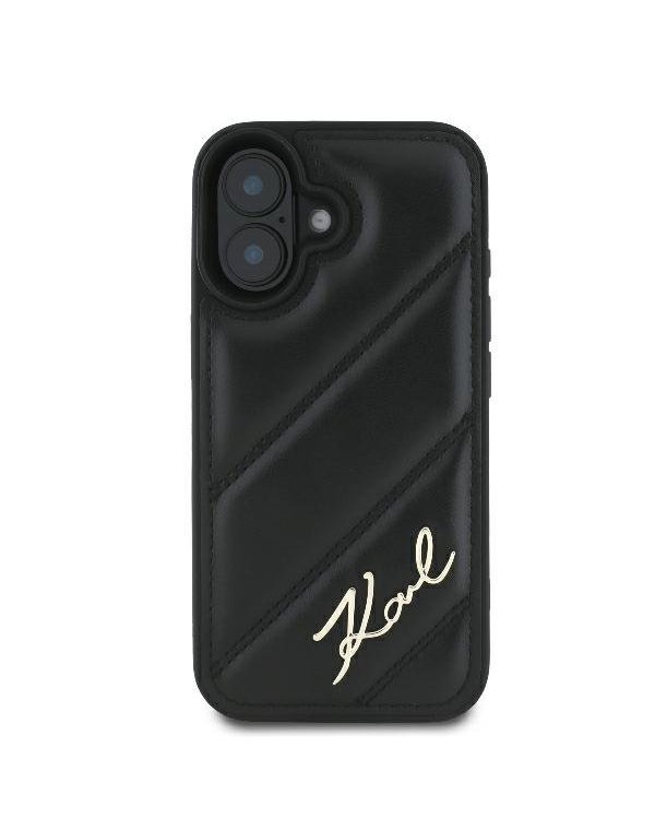 Karl Lagerfeld Quilted Signature Защитный Чехол для Apple iPhone 16