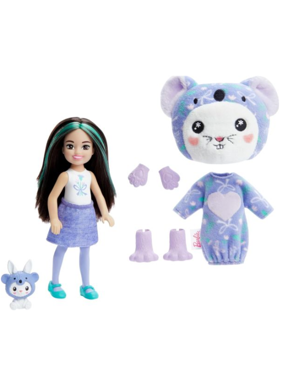 Barbie Chelsea Cutie Reveal Costume Cuties Series Bunny in Koala Кукла