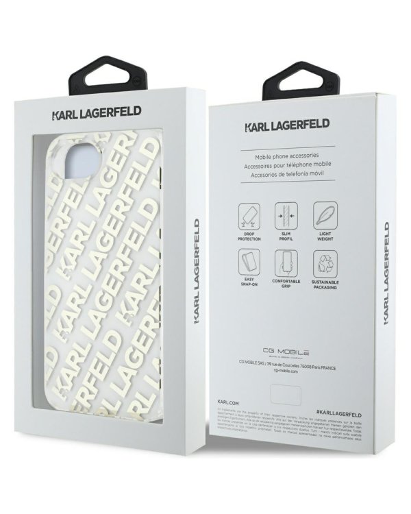 Дополнительное изображение книги «Karl Lagerfeld IML Repeat Logo Case Чехол для Apple Apple iPhone 16e»