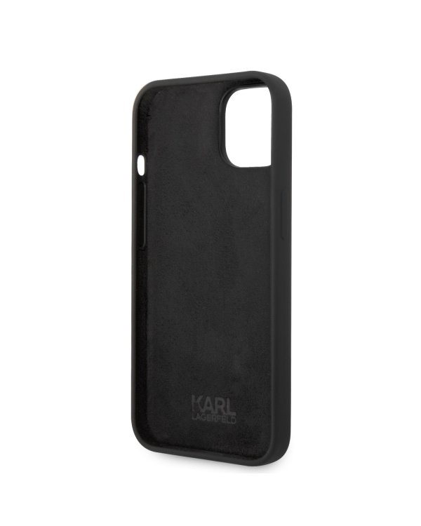 Karl Lagerfeld Liquid Silicone Ikonik NFT Защитный чехол для iPhone 14 Plus / чёрный