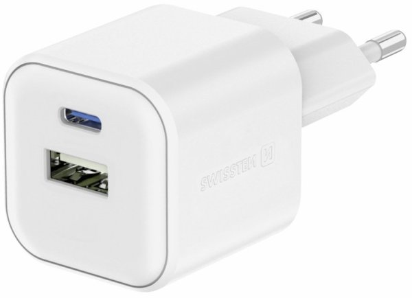 Swissten 3арядное устройство GaN USB-C 35W PD / USB-A 27W QC