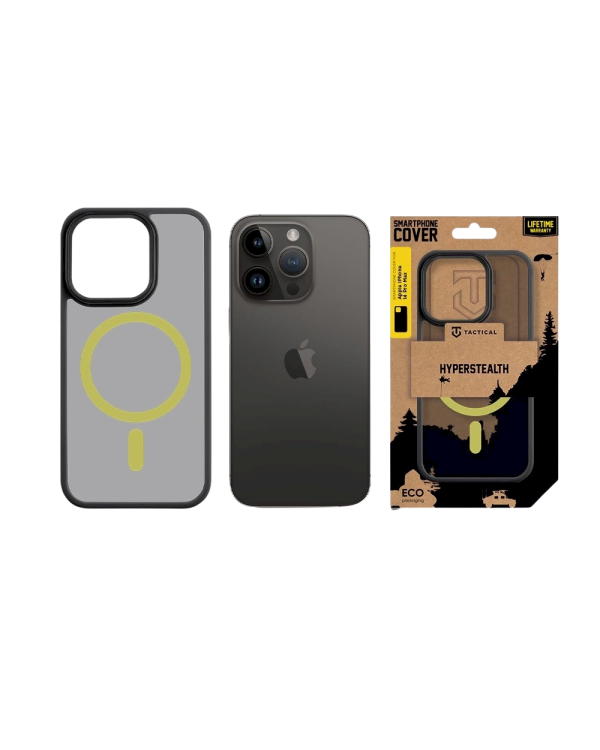 Дополнительное изображение книги «Tactical MagForce Hyperstealth 2.0 Cover Защитный чехол для iPhone 14 Pro Max / чёрный/жёлтый»