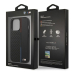 BMW Коллекция M BMHCP13XTRTBK Back Case Кожанный Чехол для телефона Apple iPhone 13 Pro Max Черный