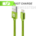 Swissten Textile Fast Charge 3A Lightning Кабель Для Зарядки и Переноса Данных 2m