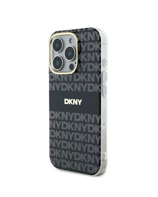 DKNY Repeat Texture Pattern With Stripe Защитный Чехол для Apple iPhone 16 Pro Max