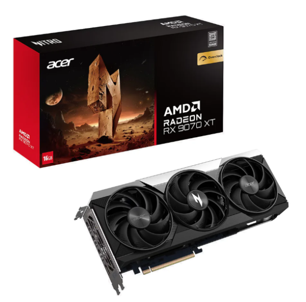 Acer RX9070 Видеокарта 16GB GDDR6 Acer RX9070 Видеокарта 16GB GDDR6