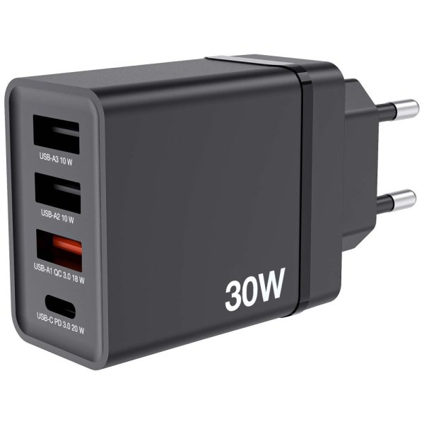 Verbatim 49700V USB / USB-C Зарядное Устройство 30W