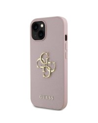 Guess PU Grained 4G Metal Logo Case Чехол для Apple iPhone 15