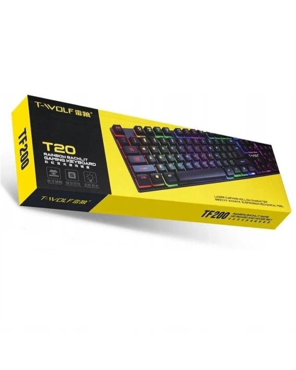 T-WOLF T20 Проводная игровая клавиатура RGB (EN)