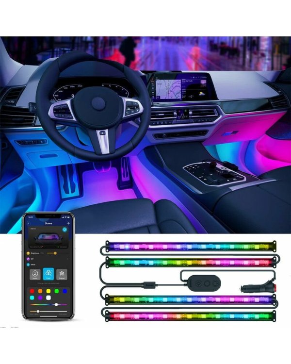 Govee RGBIC Interior Car Lights Интеллектуальный линейный светильник Bluetooth